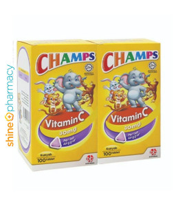 Champs Vitamin C 30mg Chewable [Blackcurrent] 2x100s